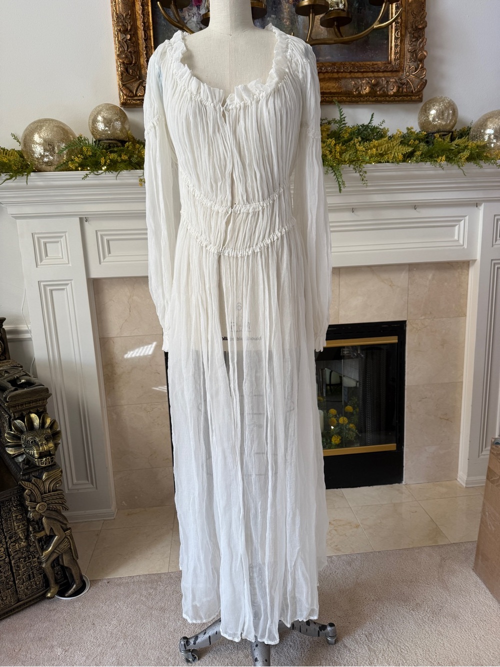 NEW Women’s 18th Century Reproduction Rococo Silk Chemise made by Denise Pieracc